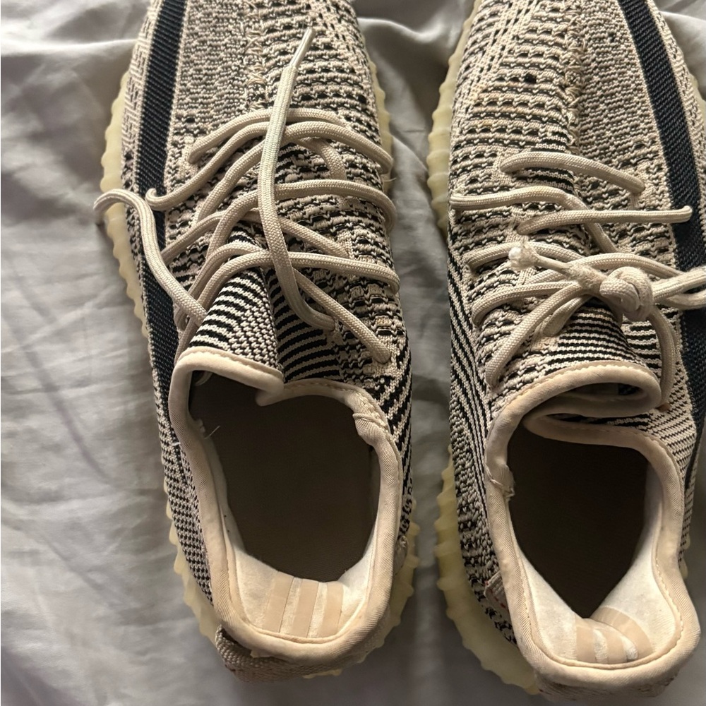Black and Cream Yeezy 350